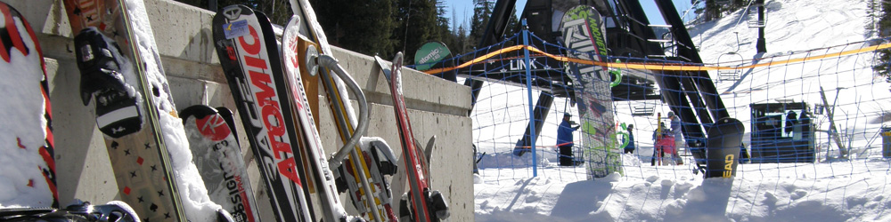 Skis at Solitude ski resort